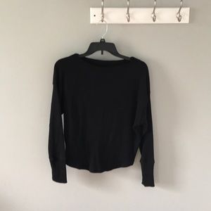 black, long sleeved shirt